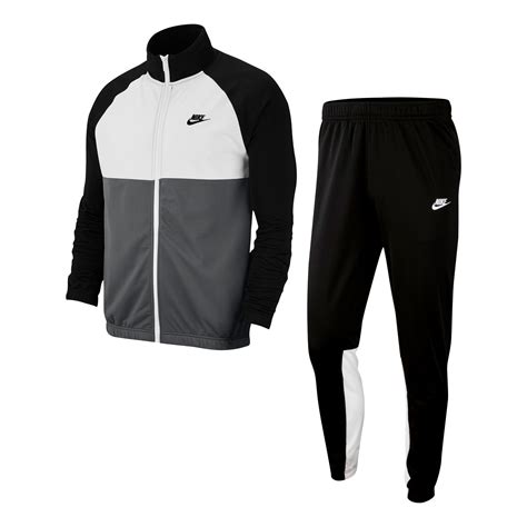 nike trainingsanzug weiß schwarz|trainingsanzüge herren.